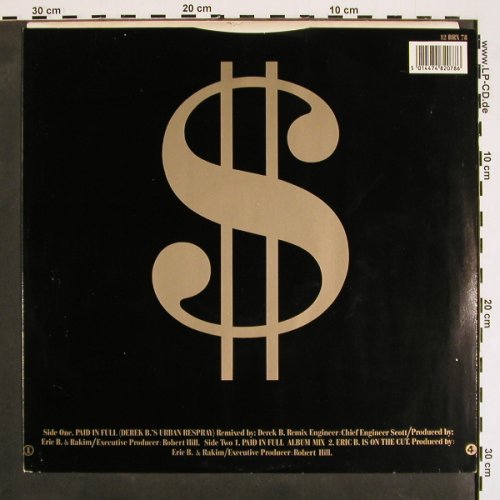 Eric B. & Rakim: Paid In Full, 3Tr., Island(12 BRX 78), D, 1987 - 12inch - V4283 - 7,50 Euro