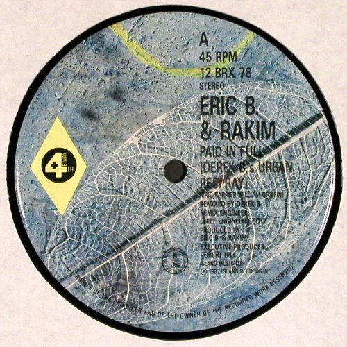 Eric B. & Rakim: Paid In Full, 3Tr., Island(12 BRX 78), D, 1987 - 12inch - V4283 - 7,50 Euro