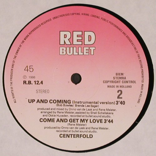 Centerfold: Up and Coming*2+1, Red Bullet(RB 124), NL, 1986 - 12inch - V4294 - 4,00 Euro