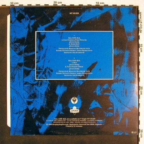 Sims,Joyce: All And All*4, Blow Up(INT 125.559), D, 1986 - 12inch - V4434 - 4,00 Euro