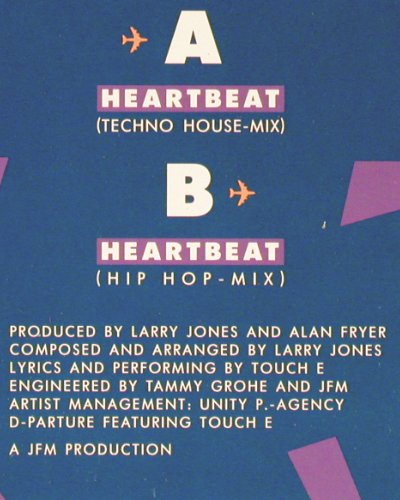 D-Parture: Heartbeat  tech house / hip hop mx, DancePool (656 793 6), NL, 1991 Typ: 12" Best.-Nr.: V4651 Preis: 4,00 Euro