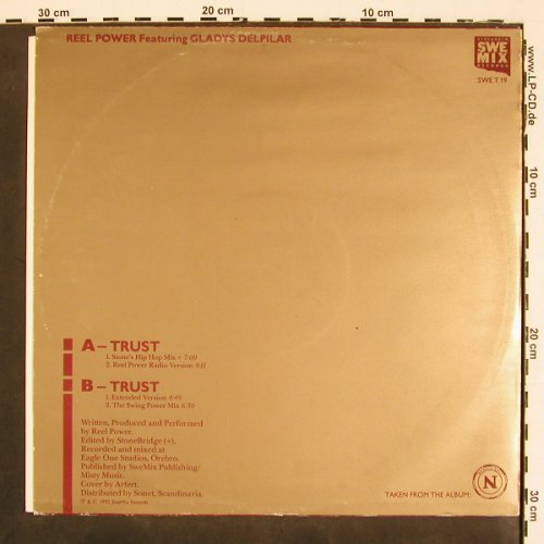 Reel Power  feat. Gladys Delpilar: Trust *4, SweMix Records (SWE T 19), S, 1990 Typ: 12" Best.-Nr.: V4691 Preis: 9,00 Euro