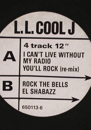 L.L.Cool J: I can't live without you +3, Def Jam, FLC (650113 6), UK, 1986 Typ: 12" Best.-Nr.: V4692 Preis: 5,00 Euro