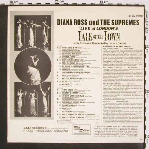 Ross,Diana & Supremes: Live At London's Talk Of The Town, Motown (STML 11070), US, 1968 Typ: LP Best.-Nr.: V4748 Preis: 9,00 Euro