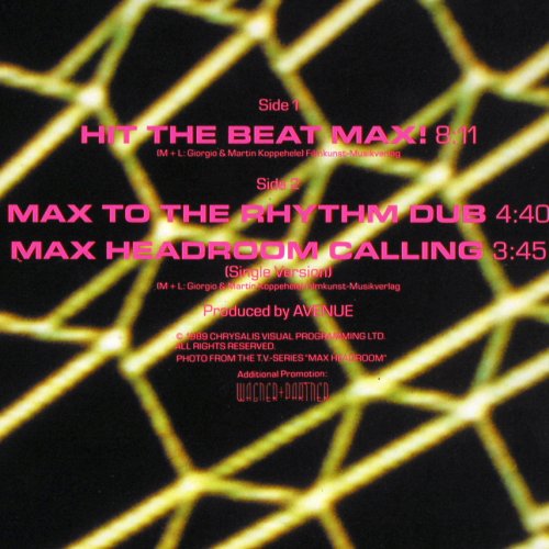 Mr.M.A.X. - Max Headroom: Hit The Beat Max! +2, Polydor (889 311-1), D, 1989 Typ: 12" Best.-Nr.: V5059 Preis: 5,00 Euro