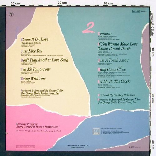 Robinson,Smokey: Blame It On Love - Great Hits, Motown(542042), F, 1983 - LP - V5159 - 6,00 Euro