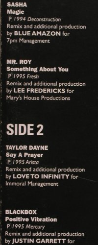 V.A.The Mixes-Strictly for DJ.sOnly: Sasha, Mr.Roy, Blackbox..., DMC, Promo(DMC 155 1/2), EEC, 1994 - 12"*2 - V5188 - 7,50 Euro