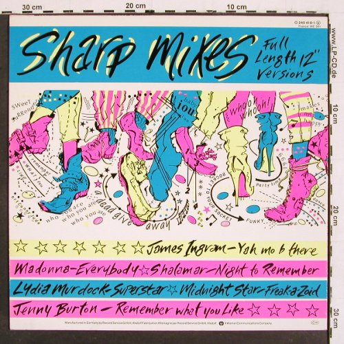 V.A.Sharp Mixes Full Length 12" Ver: Lydia Murdock, Madonna Jenny Burton, WEA(240 418-1), D, 1983 - LP - V5474 - 6,00 Euro