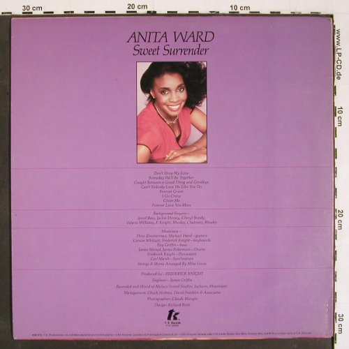 Ward,Anita: Sweet Surrender, vg+/m-, T.K Records(PTK 92065), CDN, 1979 - LP - V5679 - 5,00 Euro