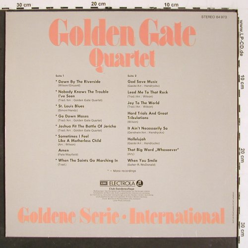 Golden Gate Quartet: Goldene Serie International, EMI(64 973), D,  - LP - V5772 - 6,00 Euro