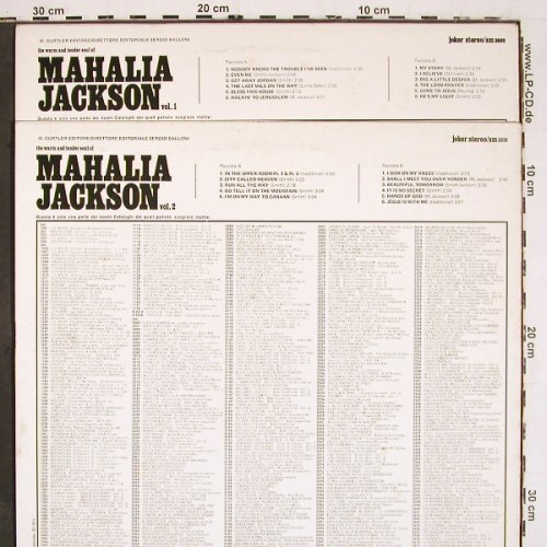 Jackson,Mahalia: The Warm And Tender Soul Of,Vol.1+2, Joker (hist rec.) (SM 3609/3610), I, 1973 Typ: LP Best.-Nr.: V5894 Preis: 5,00 Euro