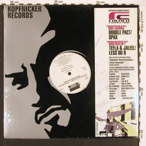 Double Pac & Spax-Outsidaz: Tefla & Jaleel-Grenzen, 6Tr. Sealed, Kopfnicker (KNR 012), D, FS-New, 2001 Typ: 12" Best.-Nr.: V6118 Preis: 7,50 Euro