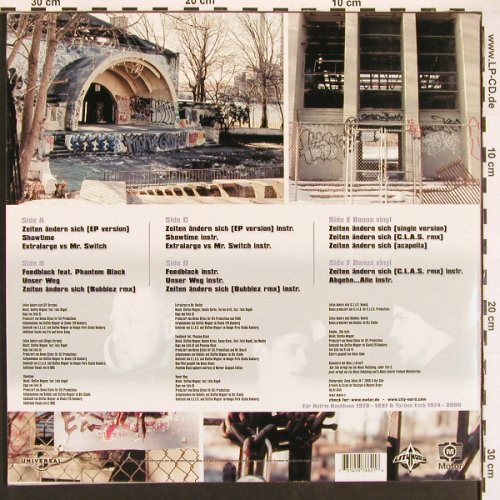 City Nord: Zeiten Ändern Sich, 33rpm, Motor (587 662-1), D, 2001 Typ: 12"*3 Best.-Nr.: V6123 Preis: 17,50 Euro.