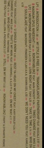 Raptile and Roger Rekless: My Style is free, Foc, Sub World (74321 86048 1), EU, 2001 Typ: 2LP Best.-Nr.: V6127 Preis: 17,50 Euro