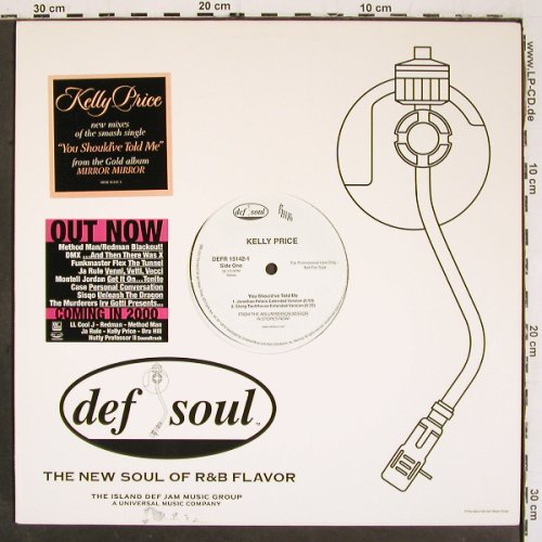 Price,Kelly: You Shoul've Told Me*4, Def Soul, FLC (DEFR 15142-1), US, Promo, 2002 Typ: 12" Best.-Nr.: V6241 Preis: 6,00 Euro