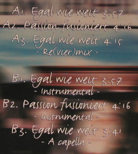 Pott Poeten: Egal Wie Weit / Passion Fusioniert, Flavamatic, D, 6Tr., 2001 Typ: 12" Best.-Nr.: V6247 Preis: 5,00 Euro