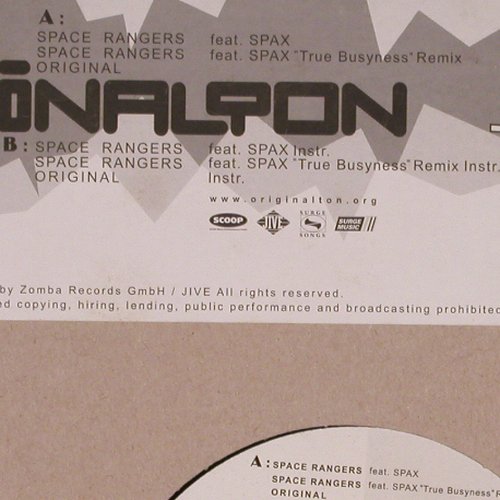 Originalton: Space Rangers*5, Zomba, FLC (103.3974.0), D, 2002 Typ: 12" Best.-Nr.: V6256 Preis: 4,00 Euro