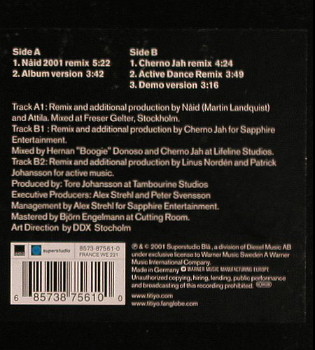 Titiyo: Come Along*5, Superstudio Blå (8573-87561-0), D, 2001 Typ: 12" Best.-Nr.: V6264 Preis: 6,00 Euro.