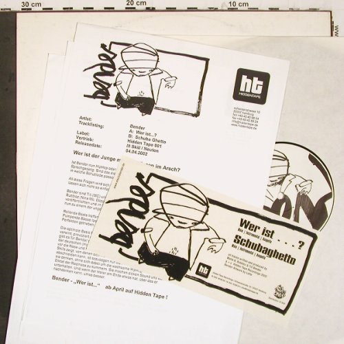 Bender: Wer Ist...? *3+3, Facts, Sticker, HiddenTape Recordings (HT 001), D, 2002 Typ: 12" Best.-Nr.: V6302 Preis: 6,00 Euro.