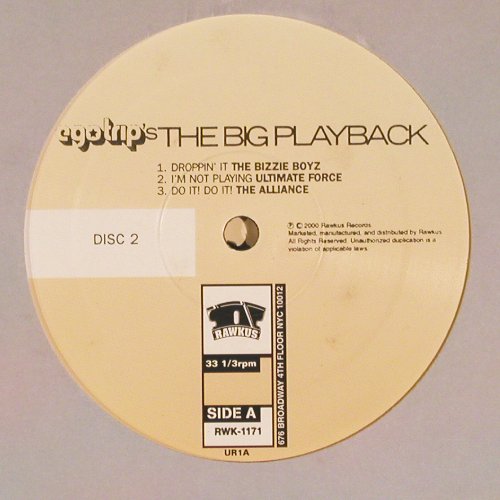 V.A.Egotrips The Big Playback: Divine Force.. Rammelzeh vs K.Rob, Rawkus (RWK-1171), US,Promo, 2000 Typ: 2LP Best.-Nr.: V6304 Preis: 14,00 Euro.
