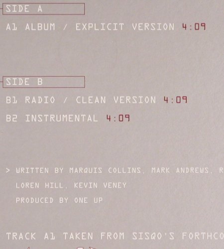 Sisqo: Dance For Me*3, Def Soul (QOVP1), US, Promo, 2001 Typ: 12" Best.-Nr.: V6308 Preis: 5,00 Euro.