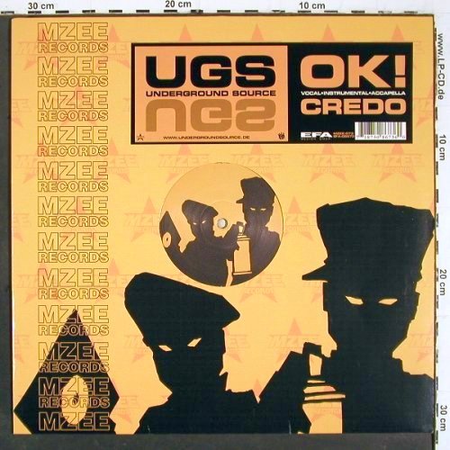 Undergrouns Source: OK!  *3 / Credo *3, MZEE (MZEE 073), D, 2001 Typ: 12" Best.-Nr.: V6317 Preis: 7,50 Euro.