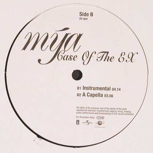 Mya: Case Of The Ex*4, FLC, Universal(), D, Promo, 2000 - 12inch - V6337 - 3,00 Euro