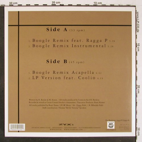 Sat-R-Day feat.Coolio: Don't Go Remix Part II *4, ZYX Jiggy Recordings (JIG 5040R-12), D, 2003 Typ: 12" Best.-Nr.: V6340 Preis: 4,00 Euro.