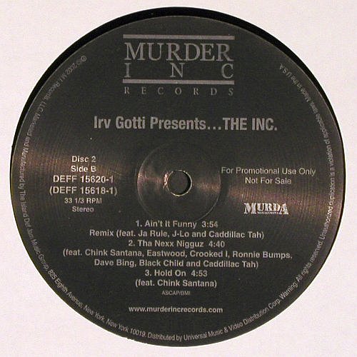 Irv Gotti: Presents...The Inc., Murder Inc. (DEFF 15619-1), US, Promo, 2002 Typ: 2LP Best.-Nr.: V6353 Preis: 9,00 Euro.