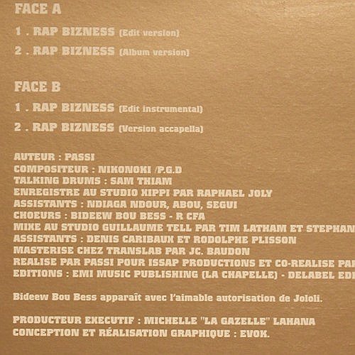 Passi: Rap Bizness*4, V 2 (VVR5014906), F, 2000 Typ: 12" Best.-Nr.: V6373 Preis: 5,00 Euro