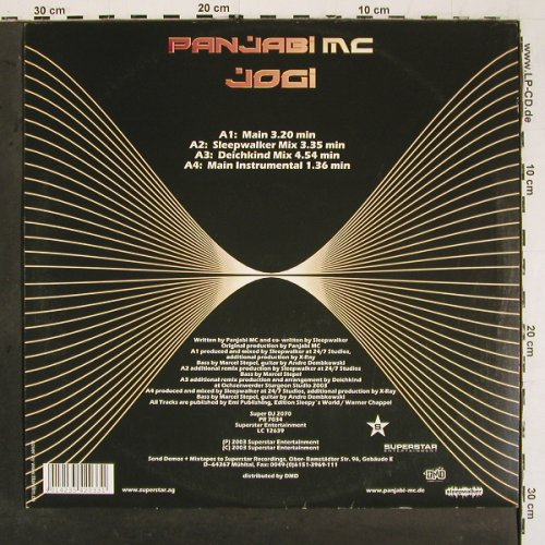 Panjabi MC: Jogi*4 (Deichkind mix), Superstar (PR 7034), D, 2003 Typ: 12" Best.-Nr.: V6438 Preis: 7,50 Euro