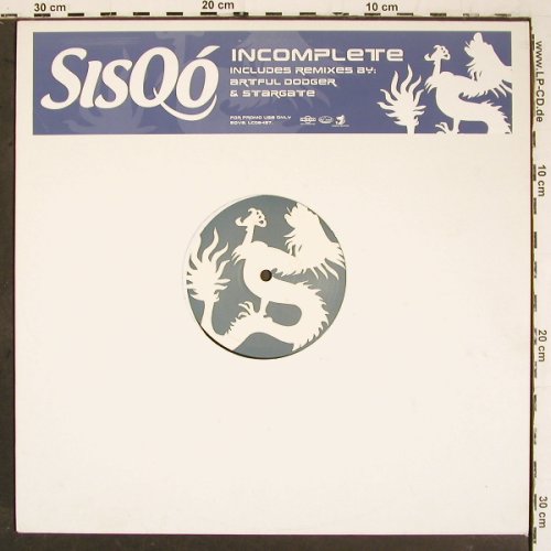 Sisqo: Incomplete*4, Def Soul (SQV2), EU,Promo, 2000 Typ: 12" Best.-Nr.: V6442 Preis: 5,00 Euro.