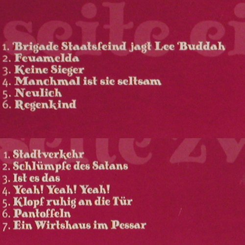 Lee Buddah: Halbgescheid, Deck 8 (51002-1), D, 1997 Typ: LP Best.-Nr.: V6444 Preis: 12,50 Euro