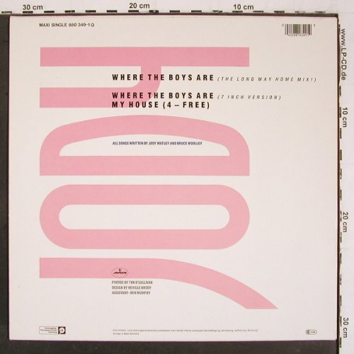 Watley,Jody: Where the Boys are*2/My House 4free, Mercury (880 349), D, 1984 Typ: 12" Best.-Nr.: V6484 Preis: 3,00 Euro.