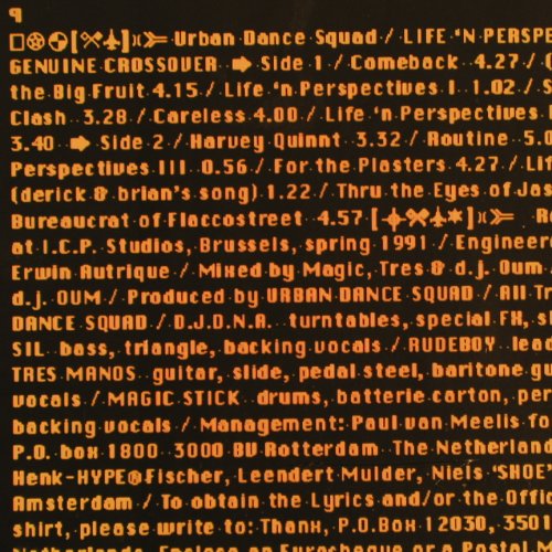 Urban Dance Squad: Life'n Perspectives Of A Genuine Cr, Ariola (211.994), D, 1991 Typ: LP Best.-Nr.: V6548 Preis: 14,00 Euro.