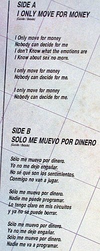 Xalan - Music Factory pres.:  I Only Move For Money / Solo Me, MetroVinyl (84.12.09), E, Foc, 1984 Typ: 12" Best.-Nr.: V6556 Preis: 6,00 Euro.