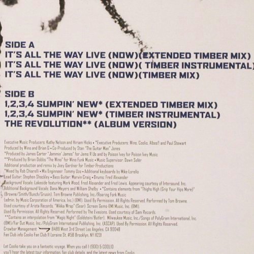 Coolio: It's All The Way Live(Now)*3+3, Tommy Boy (TB 731), CDN,Promo, 1996 Typ: 12" Best.-Nr.: V6639 Preis: 9,00 Euro.