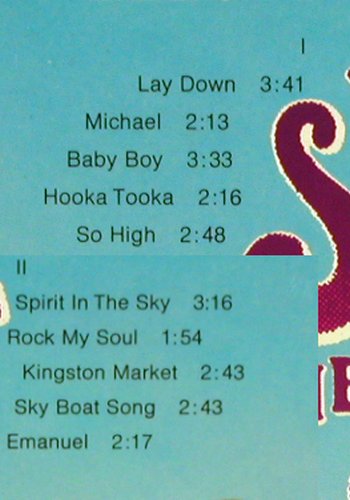 Patterson Singers,Lee: Spirit In The Sky, Mercury (6449 002), D Typ: LP Best.-Nr.: V7400 Preis: 6,00 Euro.