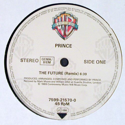 Prince: The Future(Remix)+1, m-&sol;vg+, WB (7599-21570-0), D, 1990 Typ: 12" Best.-Nr.: V7816 Preis: 7,50 Euro.