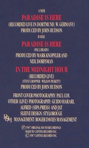 Turner,Tina: Paradise Is Here,Tour Souvenir, Foc, Capitol(20 2026 6), D, 1987 - 12inch - V7826 - 5,00 Euro