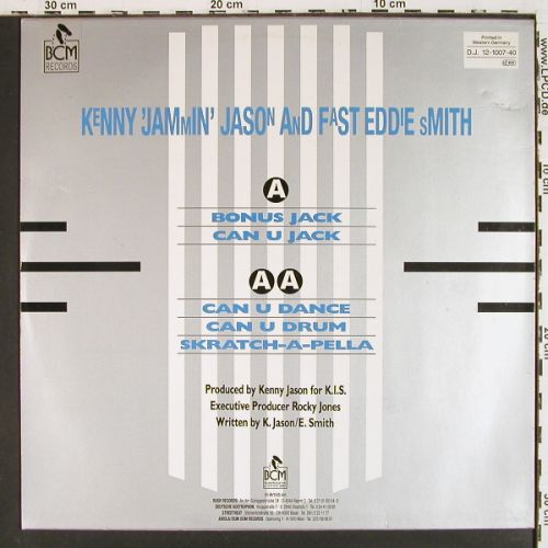 Kenny Jammin Jason/Fast Eddie Smith: Can You Dance*5, m-/vg+, D.J. International Rec.(D.J. 12-1007-40), D, 1987 - 12inch - V7828 - 9,00 Euro