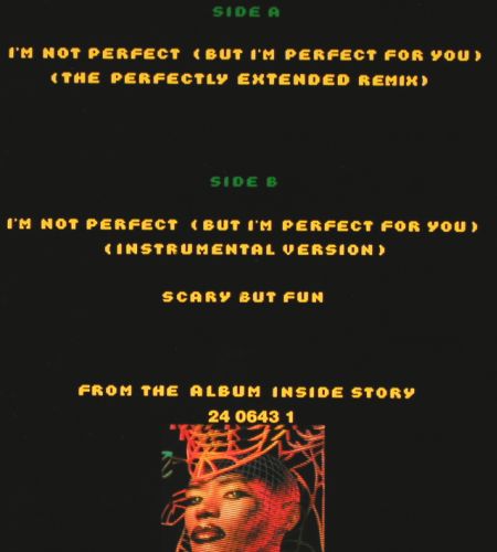 Jones,Grace: I'm Not Perfect*2+1, 12" remix,stoc, Manhattan(20 1507 6), NL, 1986 - 12inch - V7835 - 6,00 Euro
