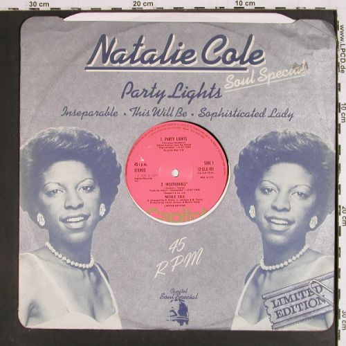 Cole,Natalie: Party Lights+1/This will be+1, Capitol(12 CLX 101), UK,m-/vg+, 1976 - LP - V7839 - 5,00 Euro