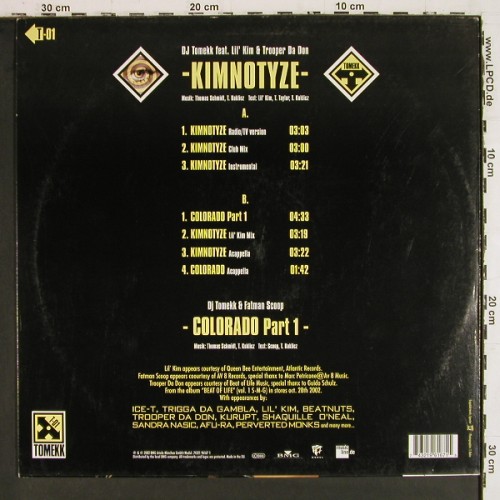 DJ Tomekk f.Lil'Kim&Trooper da Don: Kimnotyze*5 / Colorado*2, BMG(74321 96167 1), EU, 2002 - 12inch - V8099 - 9,00 Euro