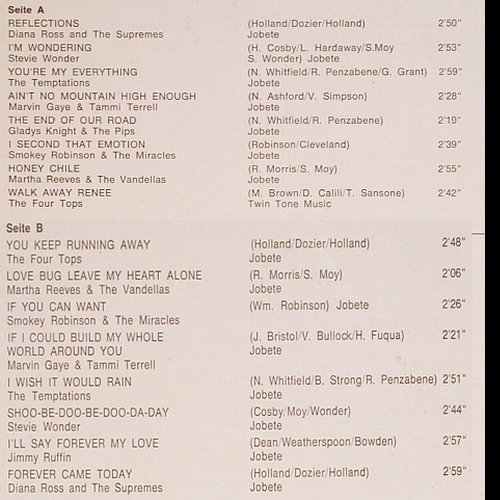 V.A.Soul Meeting Vol.2: Diana Ross, Wonder, Temptations..., Tamla-Motown (STM 1002), D, 1967 Typ: LP Best.-Nr.: Y227 Preis: 9,00 Euro.
