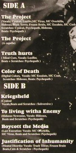 V.A.The Project: Mind Core... Mental Disorda, 8Tr., Disorda Rec.(HH80), D, 1995 - LP - Y2799 - 9,00 Euro