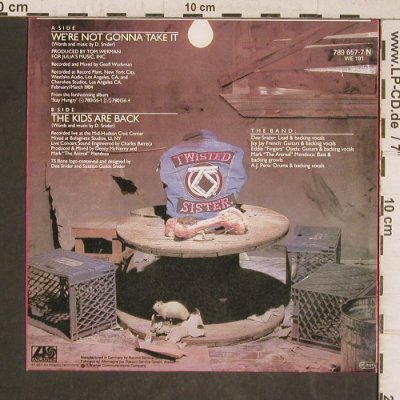 Twisted Sister: We're not gonna take it - OnlyCover, Atlantic(789 657-7), D, 1984 - Cover - T5831 - 3,00 Euro