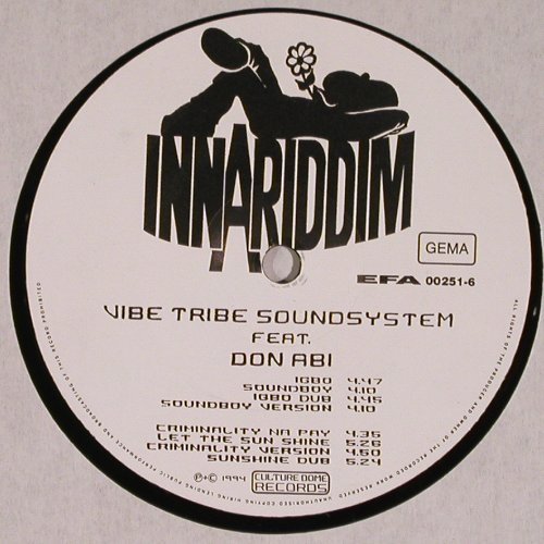 Vibe Tribe Sound System f. Don Abi: Same, 8Tr., Inna Riddim Rec.(VLT 1002), D, 1994 - LP - V5150 - 14,00 Euro