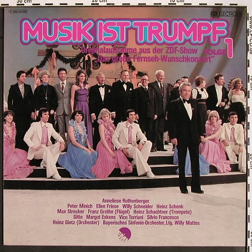 V.A.Musik Ist Trumpf: Originalaufn. ZDF-Show,Folge 1, EMI Electrola (C 062-29 569), D, 1975 Typ: LP Best.-Nr.: V1687 Preis: 4,00 Euro.