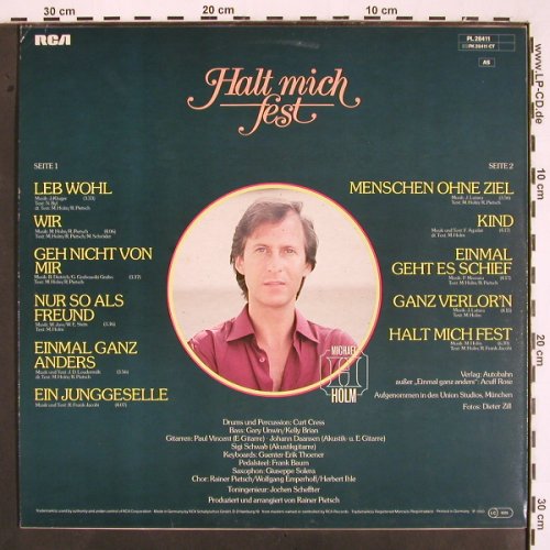 Holm,Michael: Halt Mich Fest, RCA(PL 28411), D, 1980 - LP - V2039 - 5,00 Euro